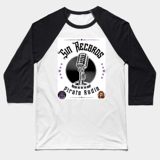 Sin Records Pirate Radio Baseball T-Shirt